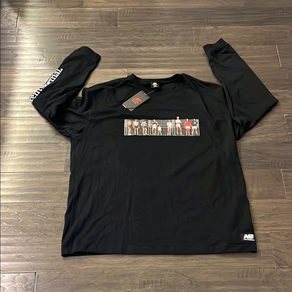 New Balance Runners Aren’t Normal Long Sleeve T Shirt black new Mens Size XXL